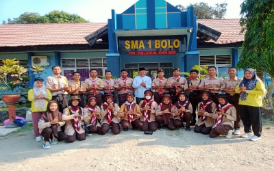 Pelepasan anggota Ekskul Pramuka SMKS BUNGA PERSADA CIANJUR untuk mengikuti Kemah Akbar Se-Kabupaten Jakarta Pusat